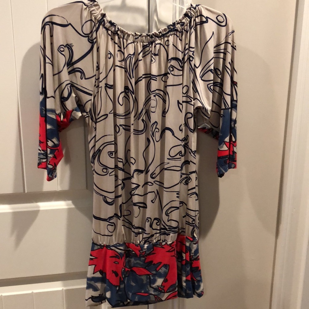 CLOSET CLOSING ! 2morrow Morning ! NWT High -end topTan/ Red/ Blu by: analili - Picture 4 of 5